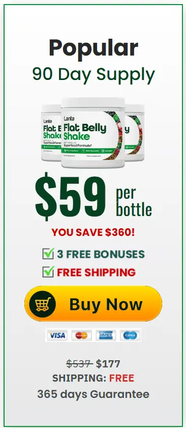 lanta flat belly shake 3 jars price